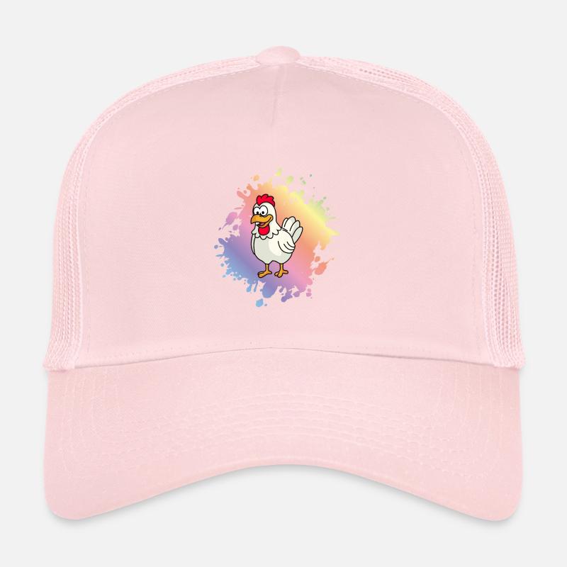 Chicken Comic Animal Trucker Cap