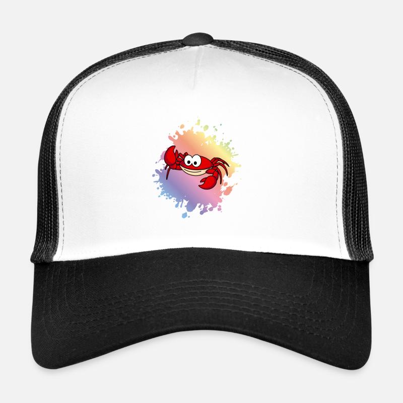 Crabe Comic Animal Casquette trucker 