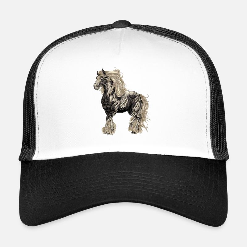 Zeichnung eines anmutigen Tinker - Trucker Cap - Weiß/Schwarz