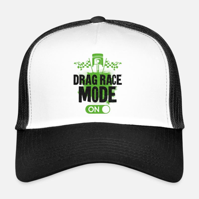 Course de dragsters Course de voitures Course de dragsters Casquette trucker 