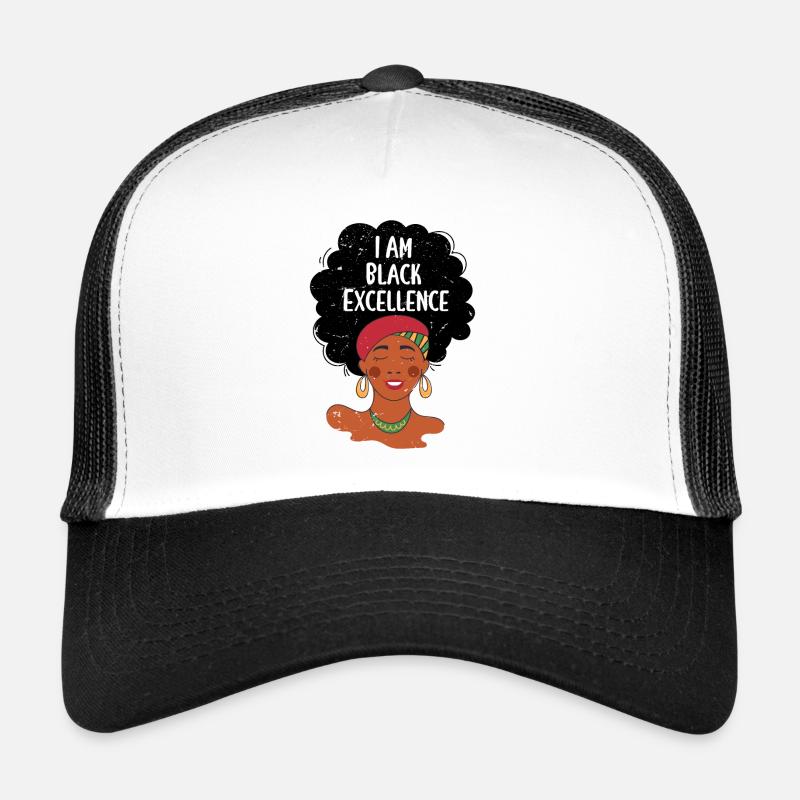 I Am Black Excellence Casquette trucker 