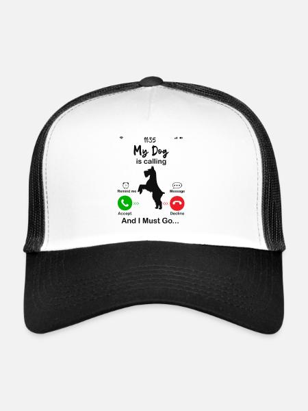 My Dog is calling - Casquette trucker  - blanc/noir - Devant