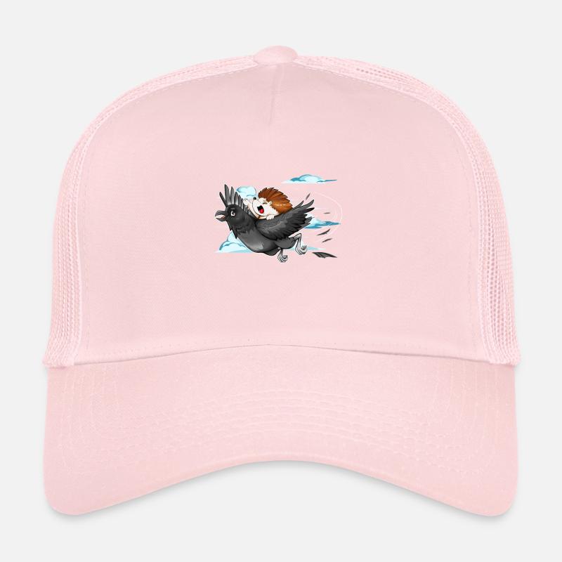 Mouches hérisson sur corbeau Casquette trucker 