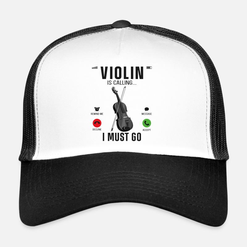 Violon Violoniste Affichage de téléphone Casquette trucker 