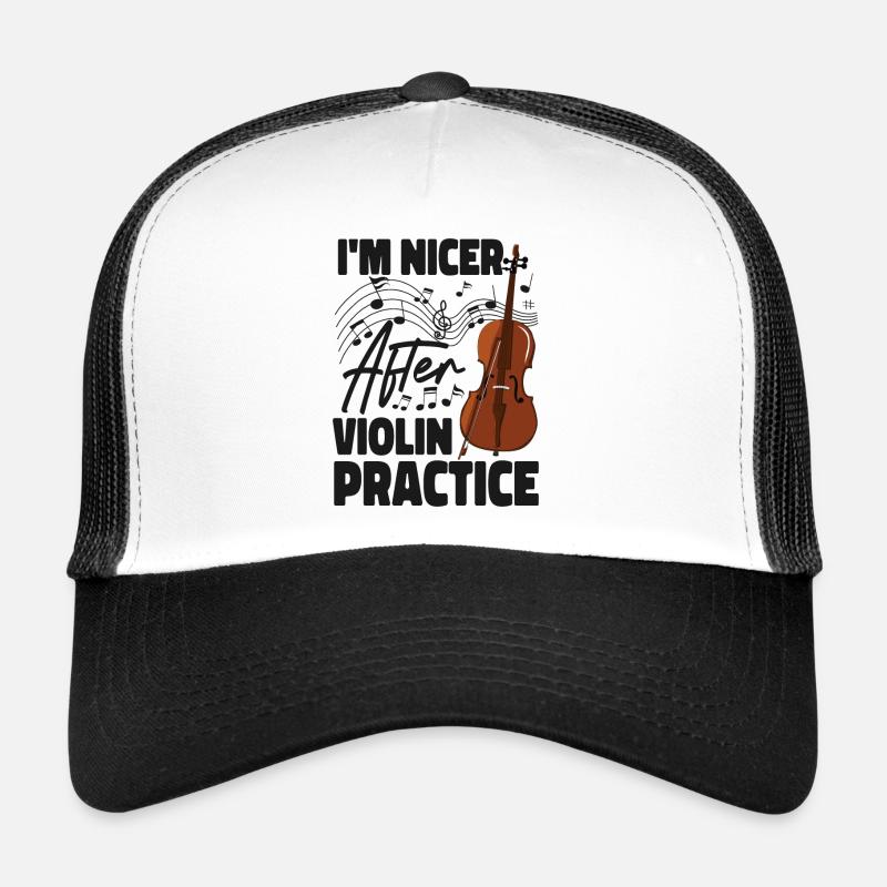 Violin Violinist I'm Nicer After Trucker Cap
