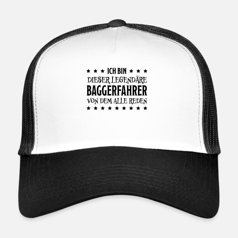 Baggerfahrer Lustiger Spruch Beruf Bagger Geschenk Trucker Cap