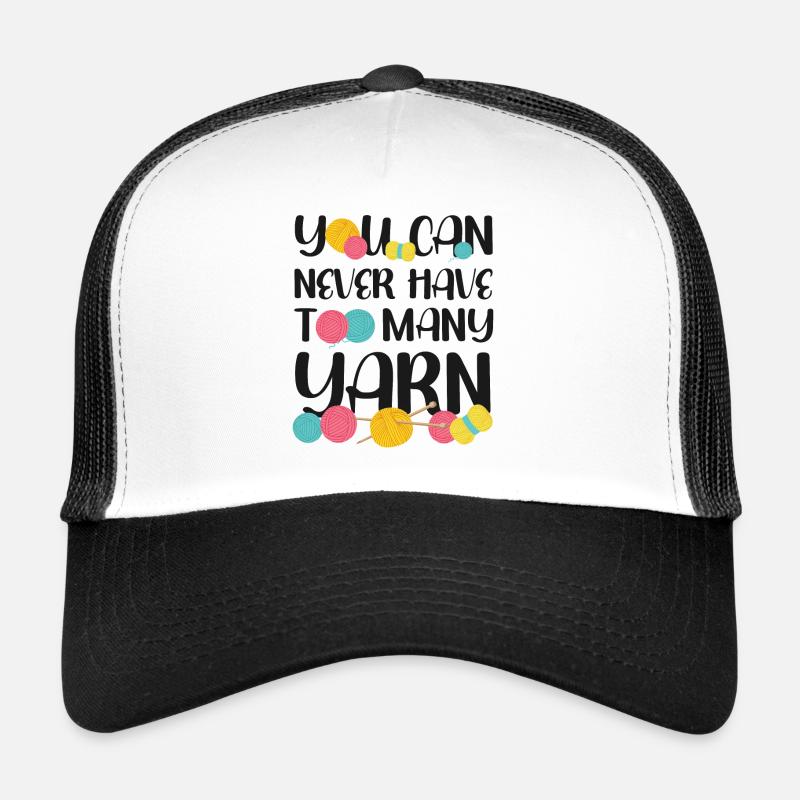 Knitting Knitter You Can Never - Trucker Cap - Weiß/Schwarz