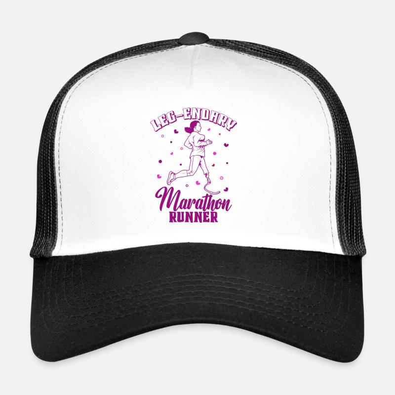 Legendary marathon runner - prosthetic leg Trucker Cap