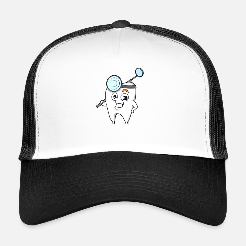 Cartoon Dentist Tooth Trucker Cap