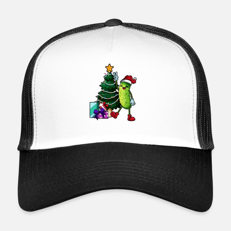 Noël - Dessin animé Concombre de Noël Casquette trucker 