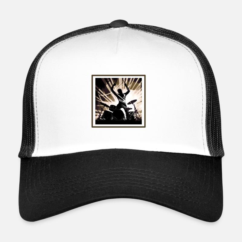 Drummer light - Trucker Cap - Weiß/Schwarz