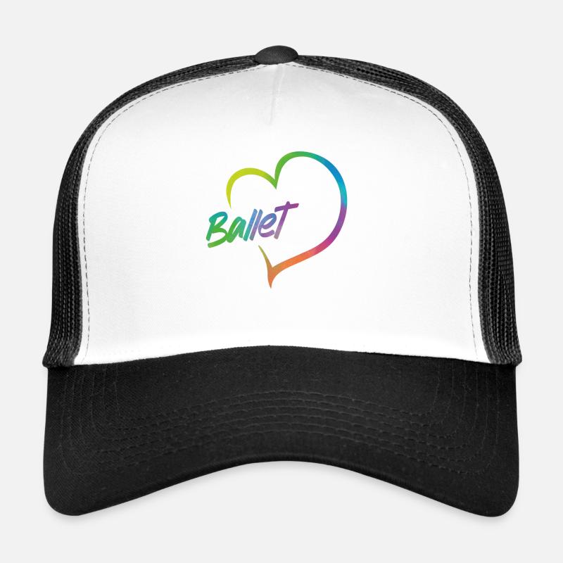 Ballet Dancer Dance Girl Ballerina - Trucker Cap - Weiß/Schwarz