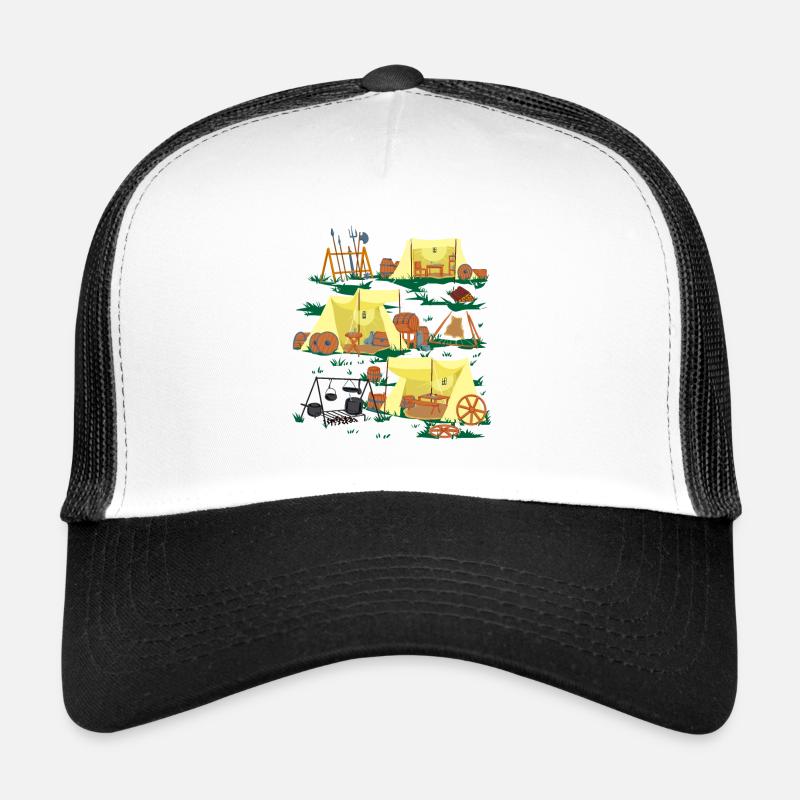Medieval Camp - Medieval Camping Trucker Cap