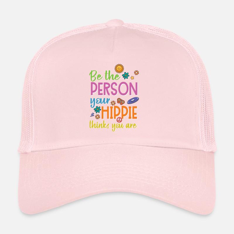 Hippie Karneval Kostüm Geschenk Peace Trucker Cap