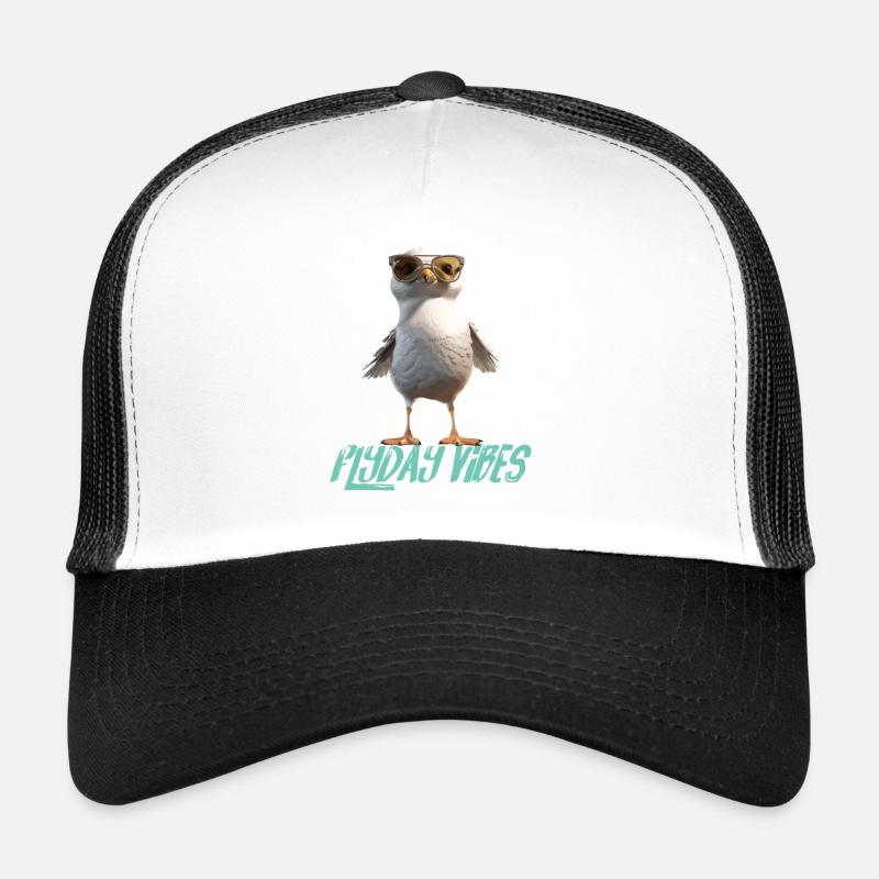 Möwe Flyday Vibes Cool Süß Sommer Urlaub Trucker Cap