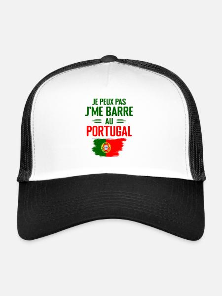 I can't I bar in Portugal - Trucker Cap - white/black - Front