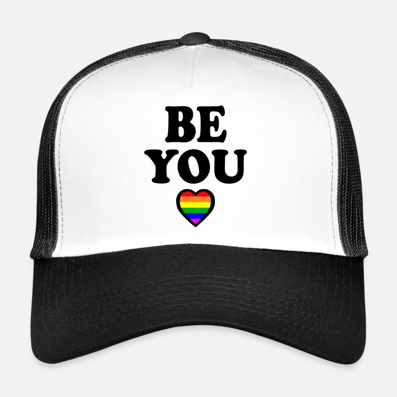 Be you - Trucker Cap - Weiß/Schwarz