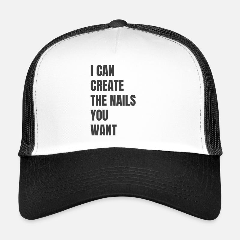 Je crée les ongles que vous voulez manucure Casquette trucker 