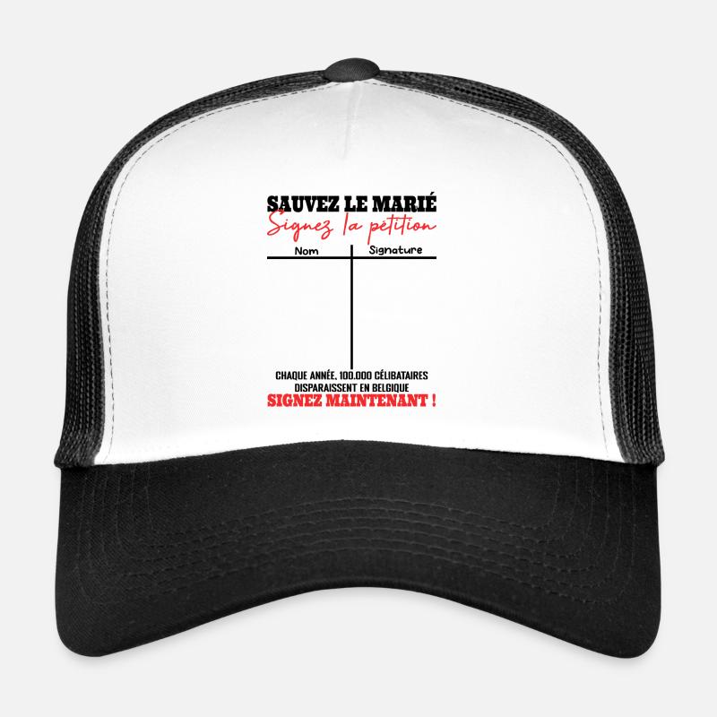 Enterrement de Vie de Jeune Garçon EVJG Pétition Casquette trucker 