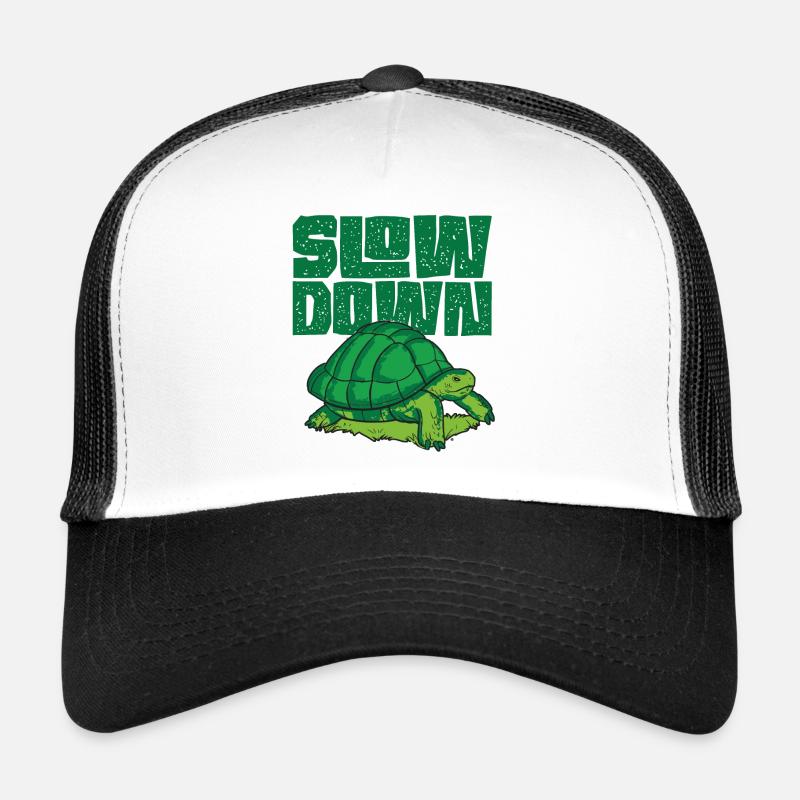 Sea Turtle Tortoise Slow Down Trucker Cap