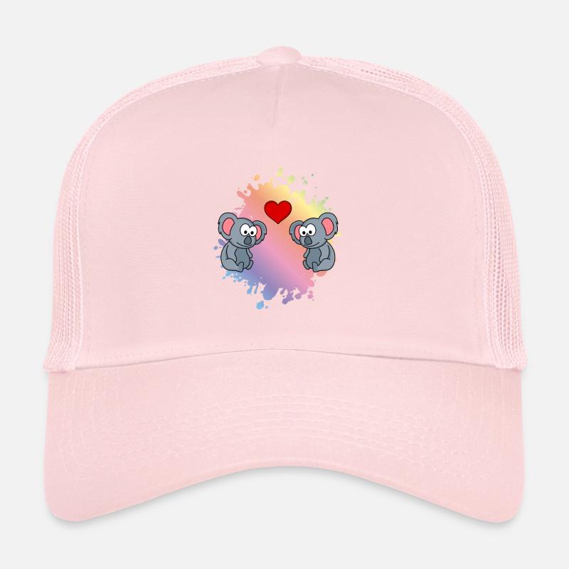 Koala Comic Paar Liebe Trucker Cap