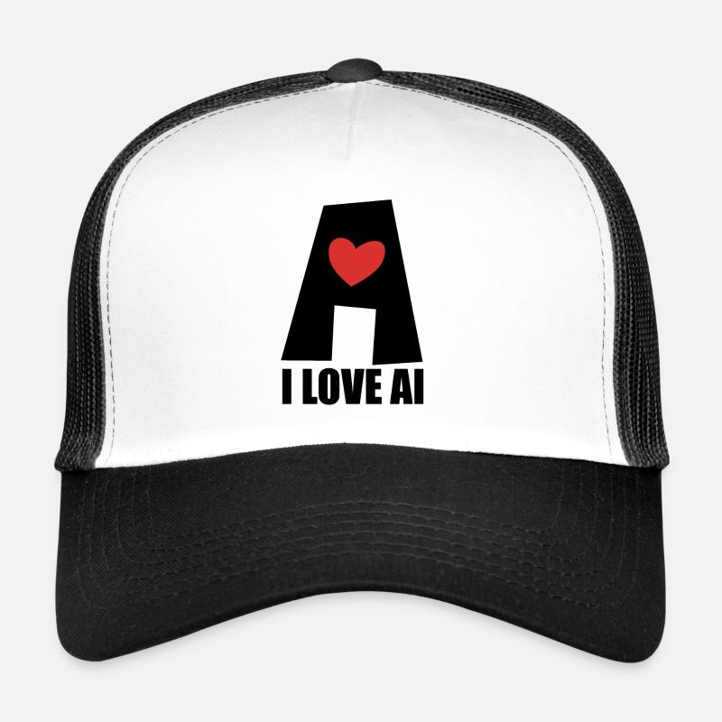 Artificial Intelligence - I love AI - Digital Trucker Cap