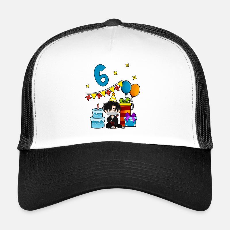 Avec Ninja - Anniversaire des garçons 6 ans Casquette trucker 