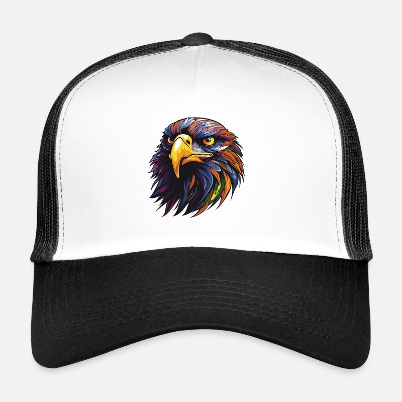Portrait d’aigle Casquette trucker 