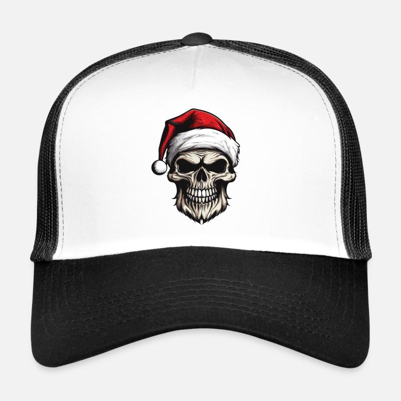 Weihnachtsmann Totenkopf Trucker Cap