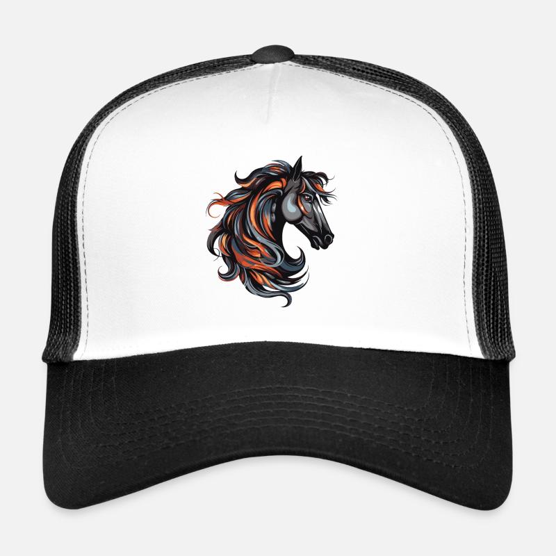 Portrait de cheval Casquette trucker 