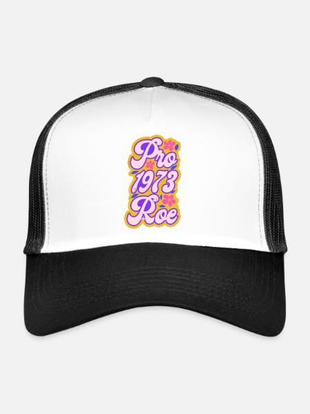 Féministe Pro 1973 Roe - Casquette trucker  - blanc/noir - Devant