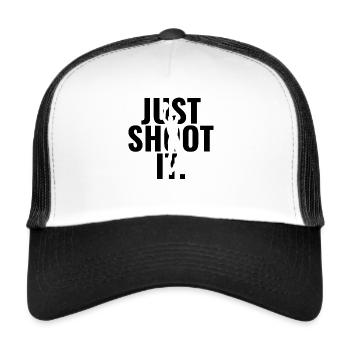Basketball Just Shoot It Gift Idea Sports - Trucker Cap - white/black - Front