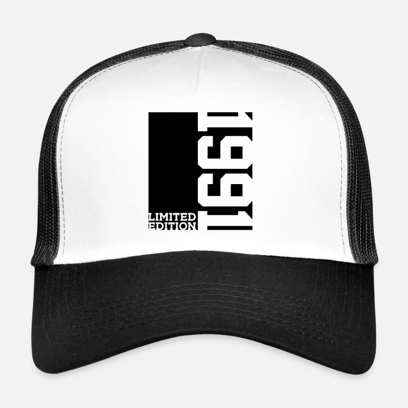 ÉDITION LIMITÉE 35E ANNIVERSAIRE 1991 - Casquette trucker  - blanc/noir