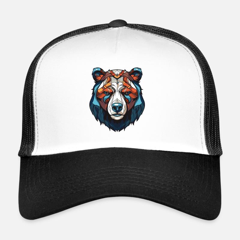 Polar Bear Head Polar Bear Trucker Cap