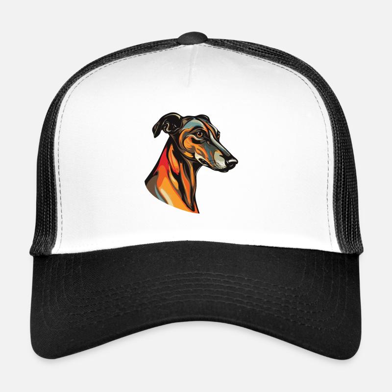 Greyhound Tête de chien Casquette trucker 