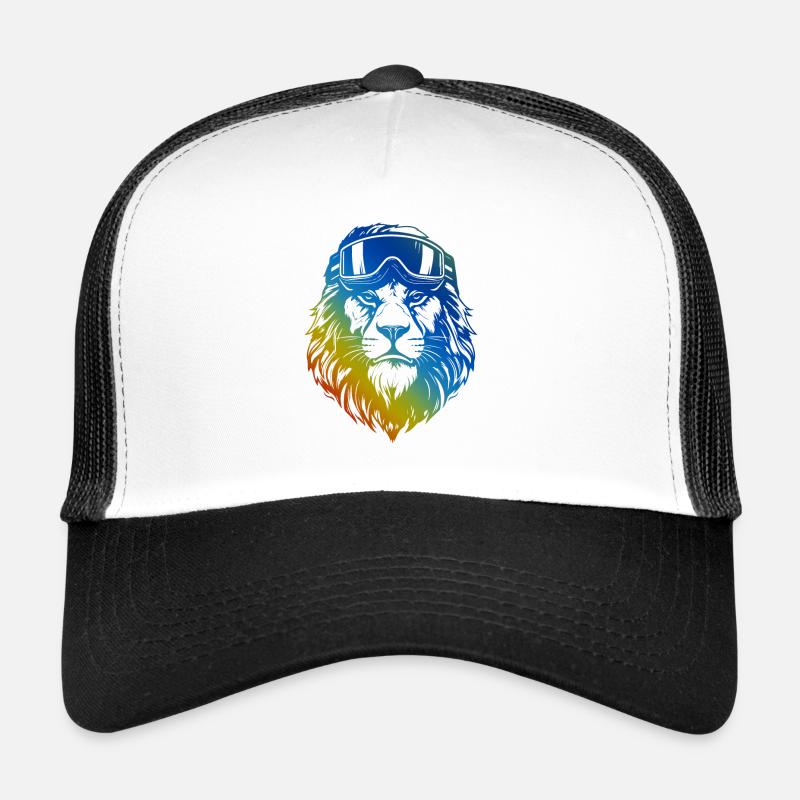 Lion de ski coloré Casquette trucker 