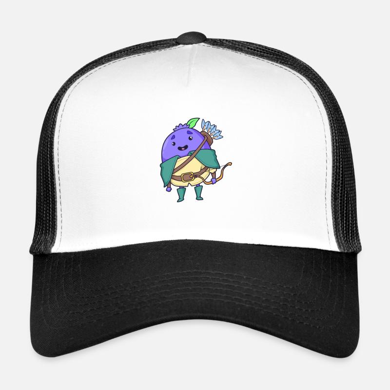 Rollenspiel-Charakter - Waldläufer - Blaubeere Trucker Cap
