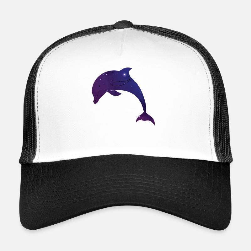 Dolphin Space Galaxy Trucker Cap