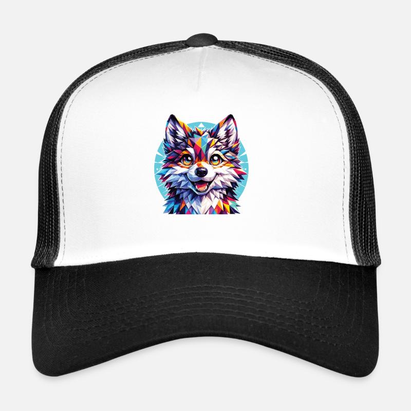 Garçon loup polygonal Casquette trucker 