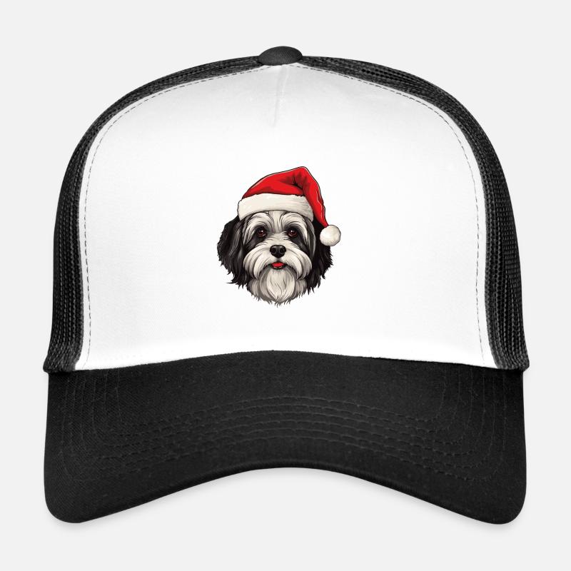 Havanese Dog Christmas Funny Xmas Trucker Cap