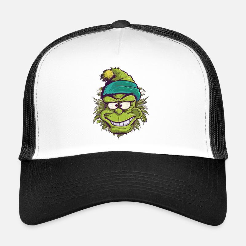 Gnom Wichtel - Trucker Cap - Weiß/Schwarz