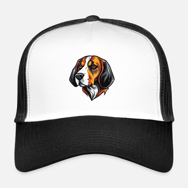 Tête de chien Beagle Casquette trucker 