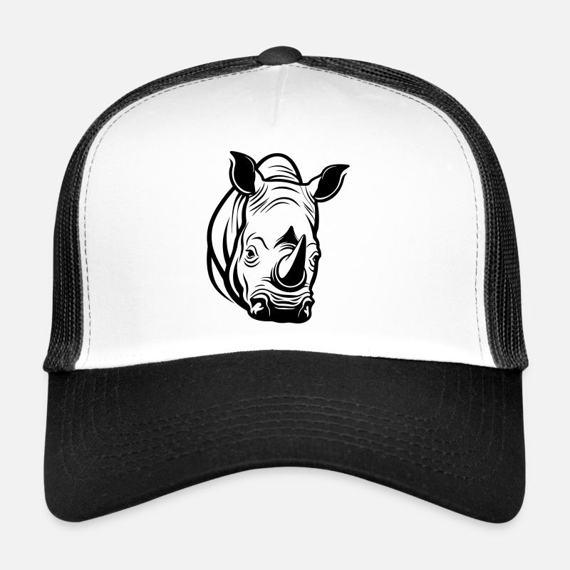 Rhinoceros Head Trucker Cap