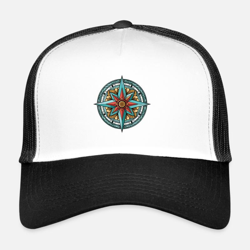 Guide de voyage à la boussole Casquette trucker 