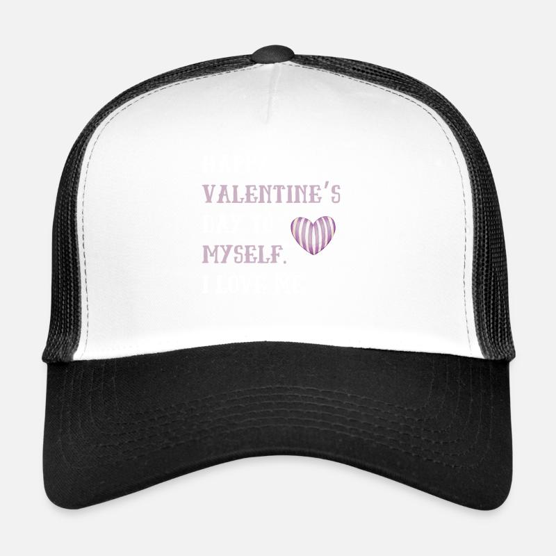 Joyeuse Saint-Valentin à moi-même Casquette trucker 