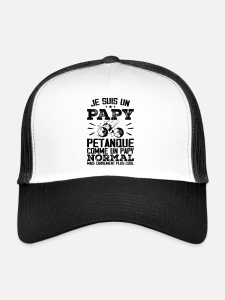 I'm a petanque grandpa - Trucker Cap - white/black - Front