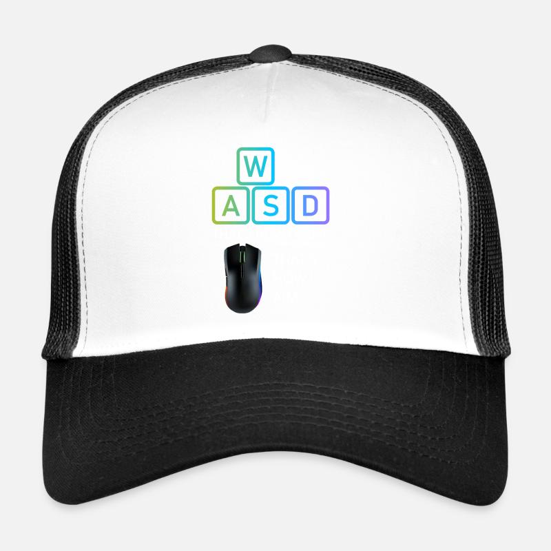 WASD Aim Gaming Gaming Video Game, PC, Computer Trucker Cap