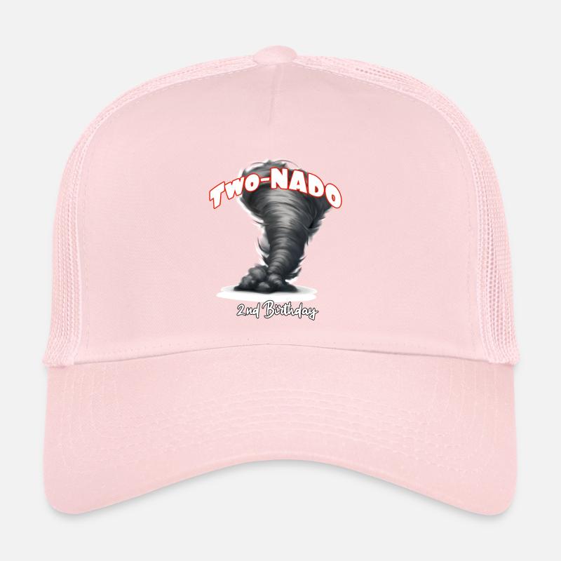 Two-nado avertissement 2e anniversaire tornade sur le thème de la naissance Casquette trucker 