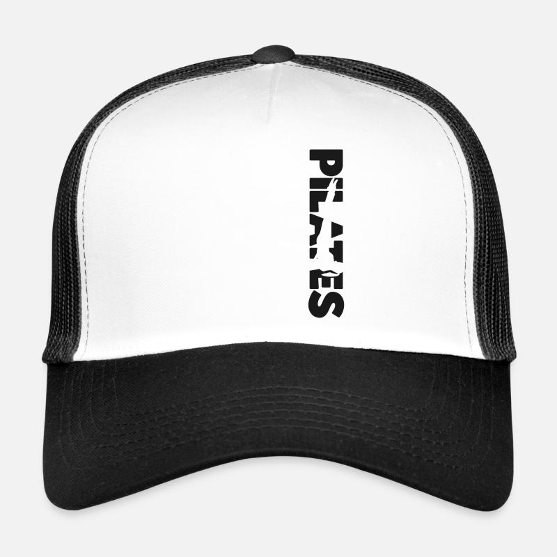 Instructeur de Pilates Professeur de Pilates - Casquette trucker  - blanc/noir