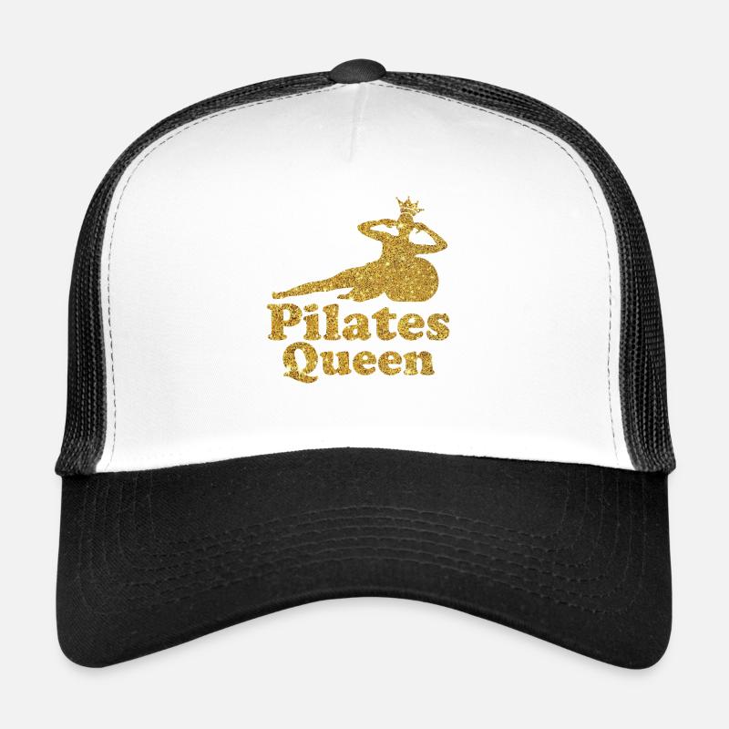 Instructeur de Pilates Professeur de Pilates - Casquette trucker  - blanc/noir